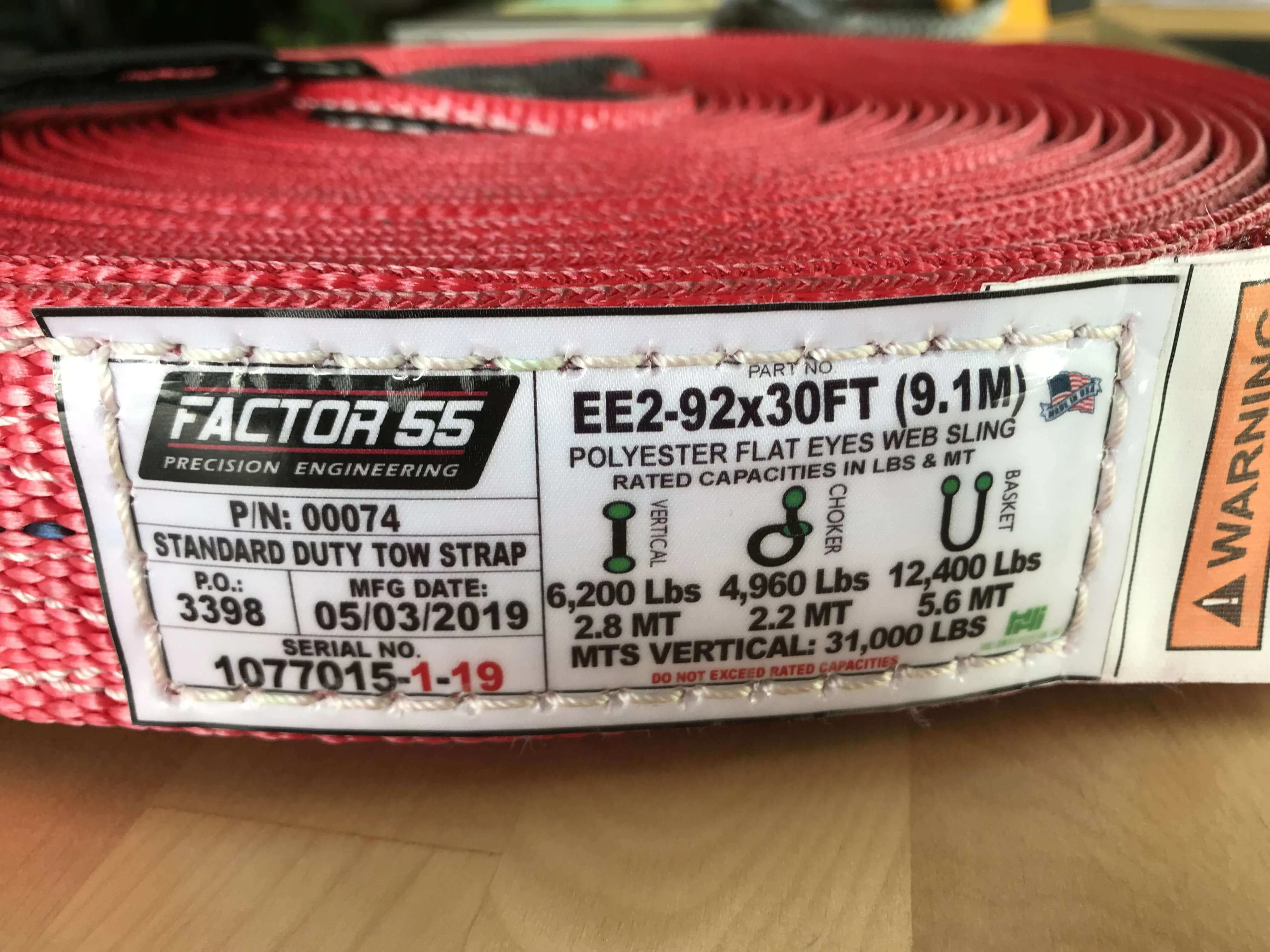 Factor 55 Standard Tow Straps