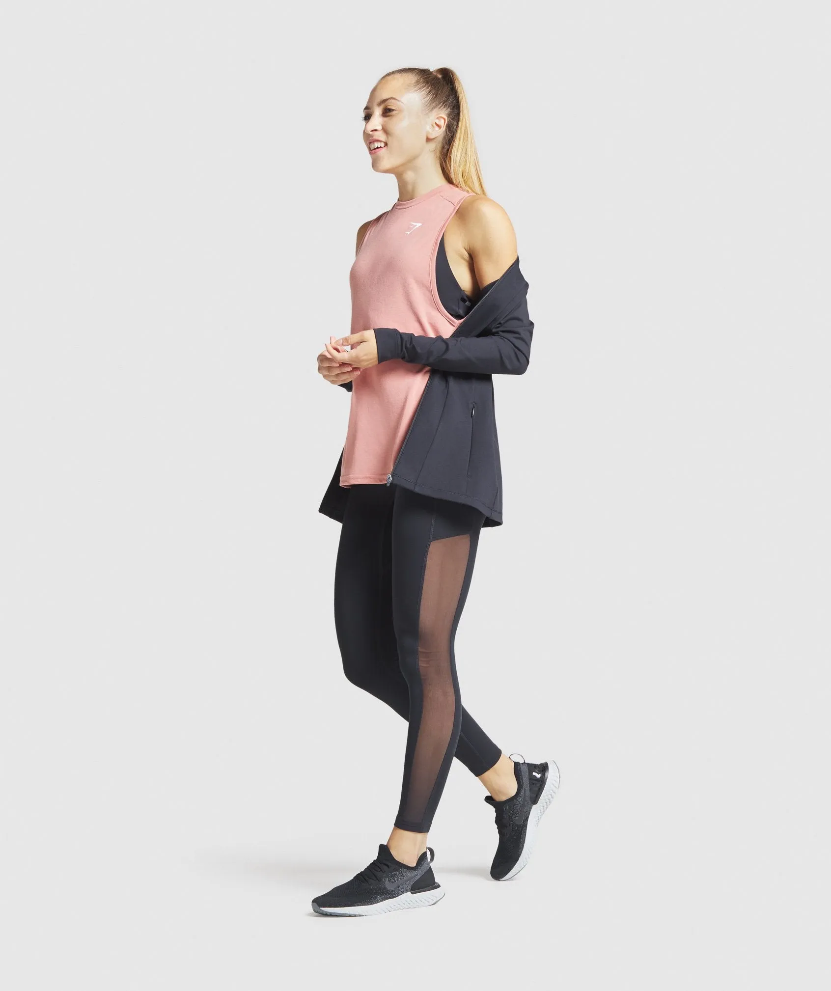 Gymshark Training Mesh Tank - Light Pink