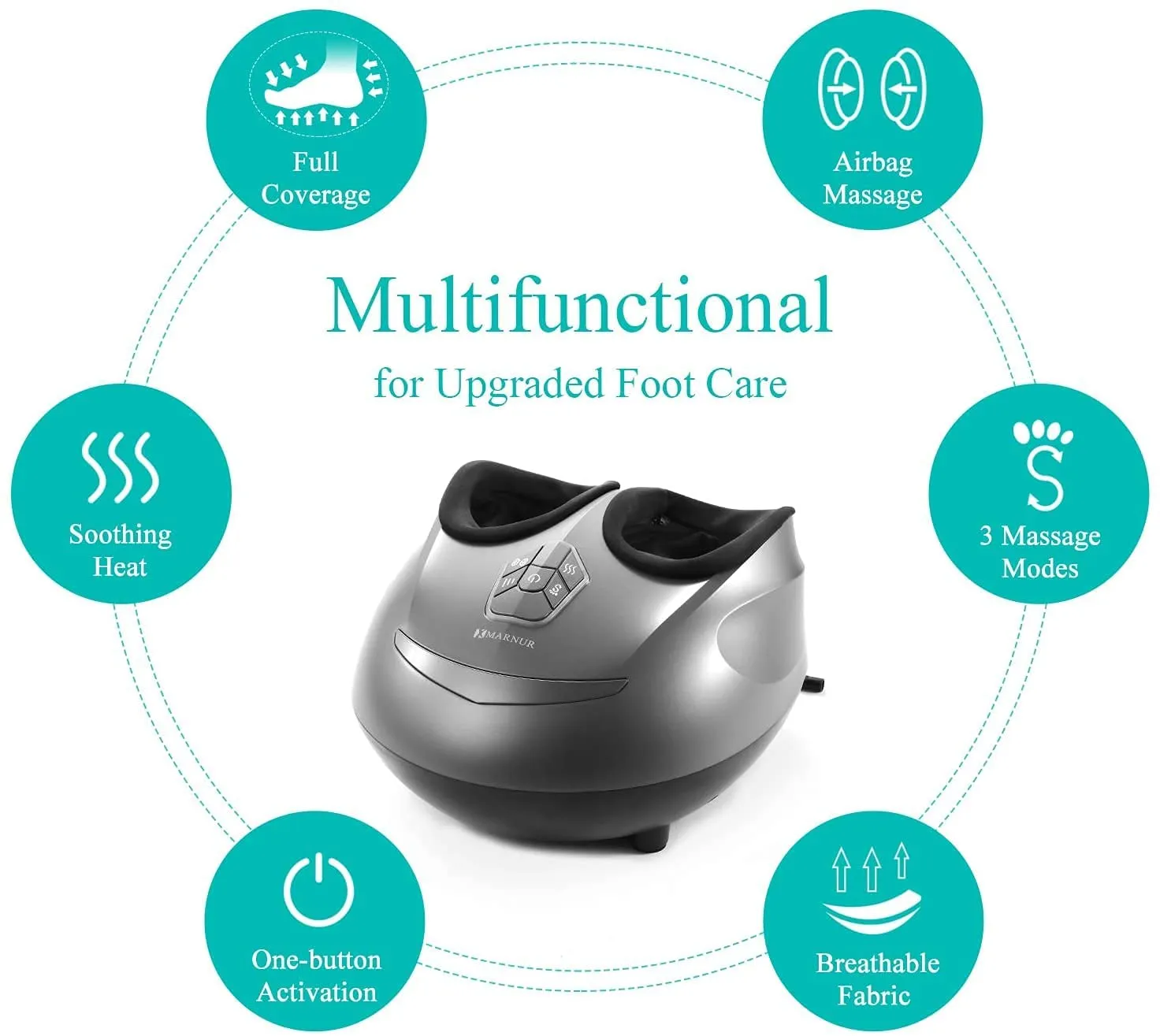 MARNUR Foot Massager With Heat and Airbag Massage