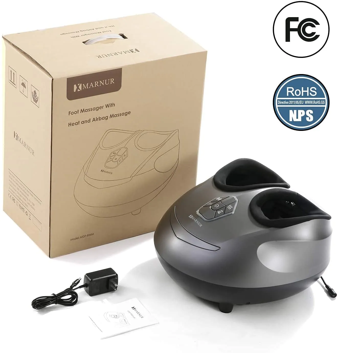 MARNUR Foot Massager With Heat and Airbag Massage