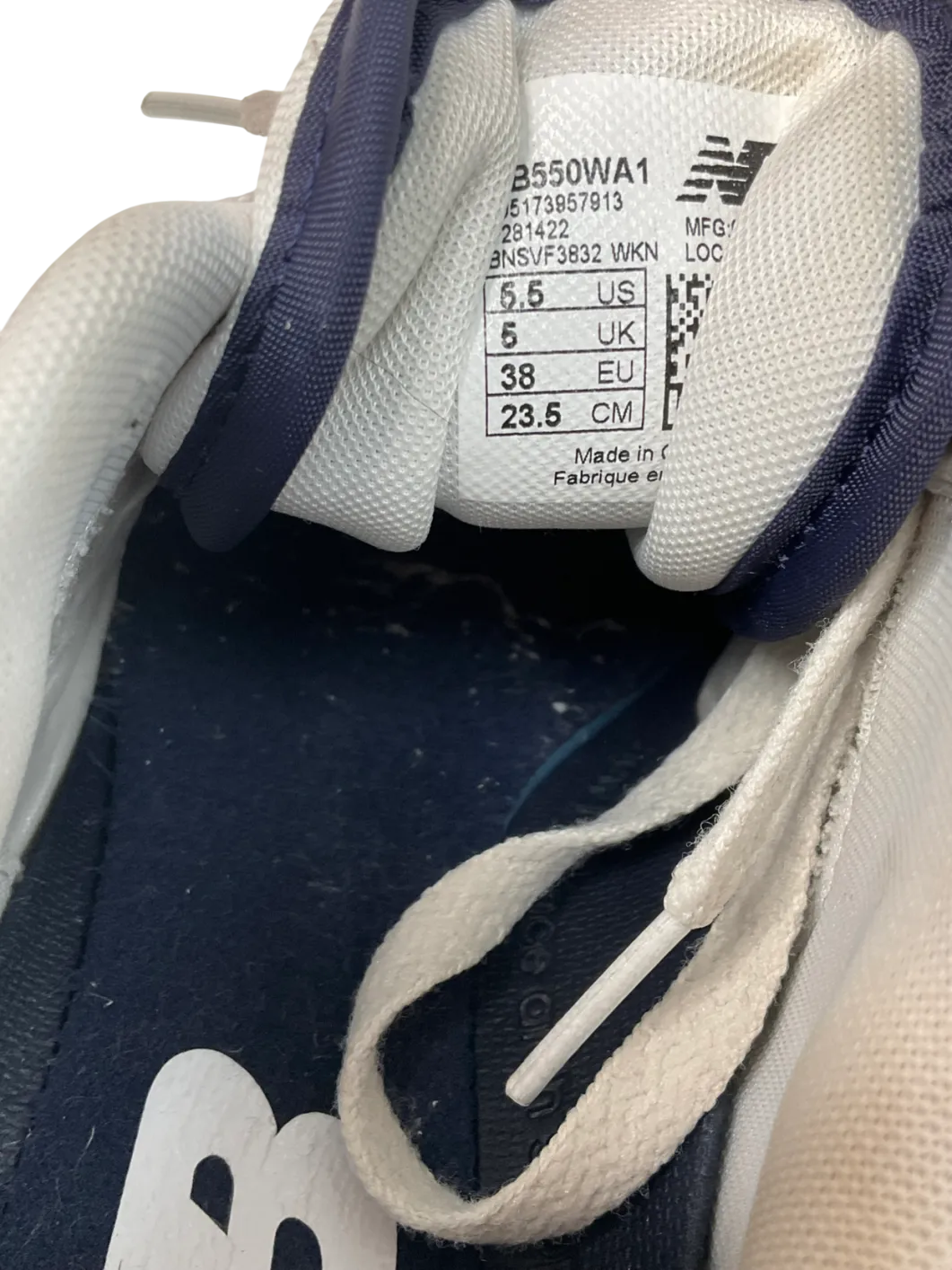 New Balance Cream 550 Trainers UK 5 EU 38 