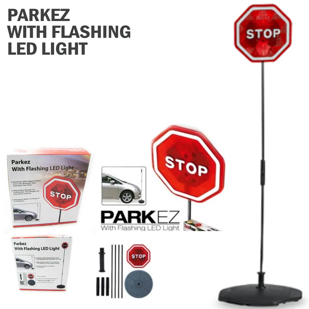 PARKING STOP SIGN PARKEZ FLASHING LED LIGTH CAR GARAGE SYSTEM SIGN AID SENSOR !!