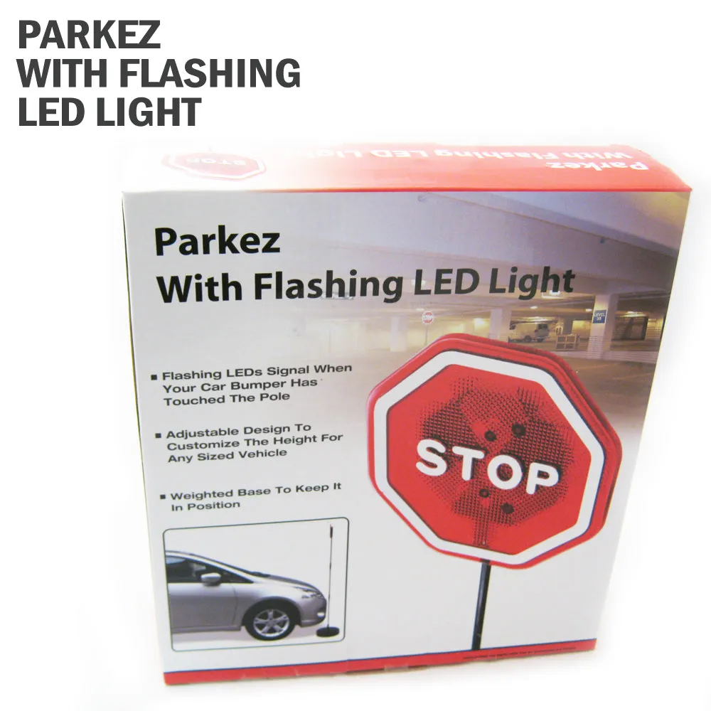 PARKING STOP SIGN PARKEZ FLASHING LED LIGTH CAR GARAGE SYSTEM SIGN AID SENSOR !!