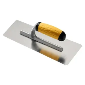 Pennelli Tigre Professional Trapezoidal Stainless Steel Marmorino Trowel With Rubber Handle