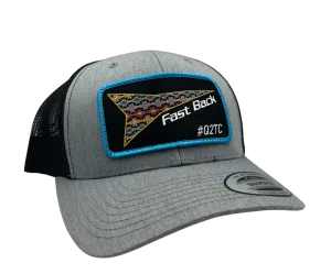 Red Dirt Hat Co - X Fast Back Ropes - Aztec Grey/Blk 6 Panel Snapback