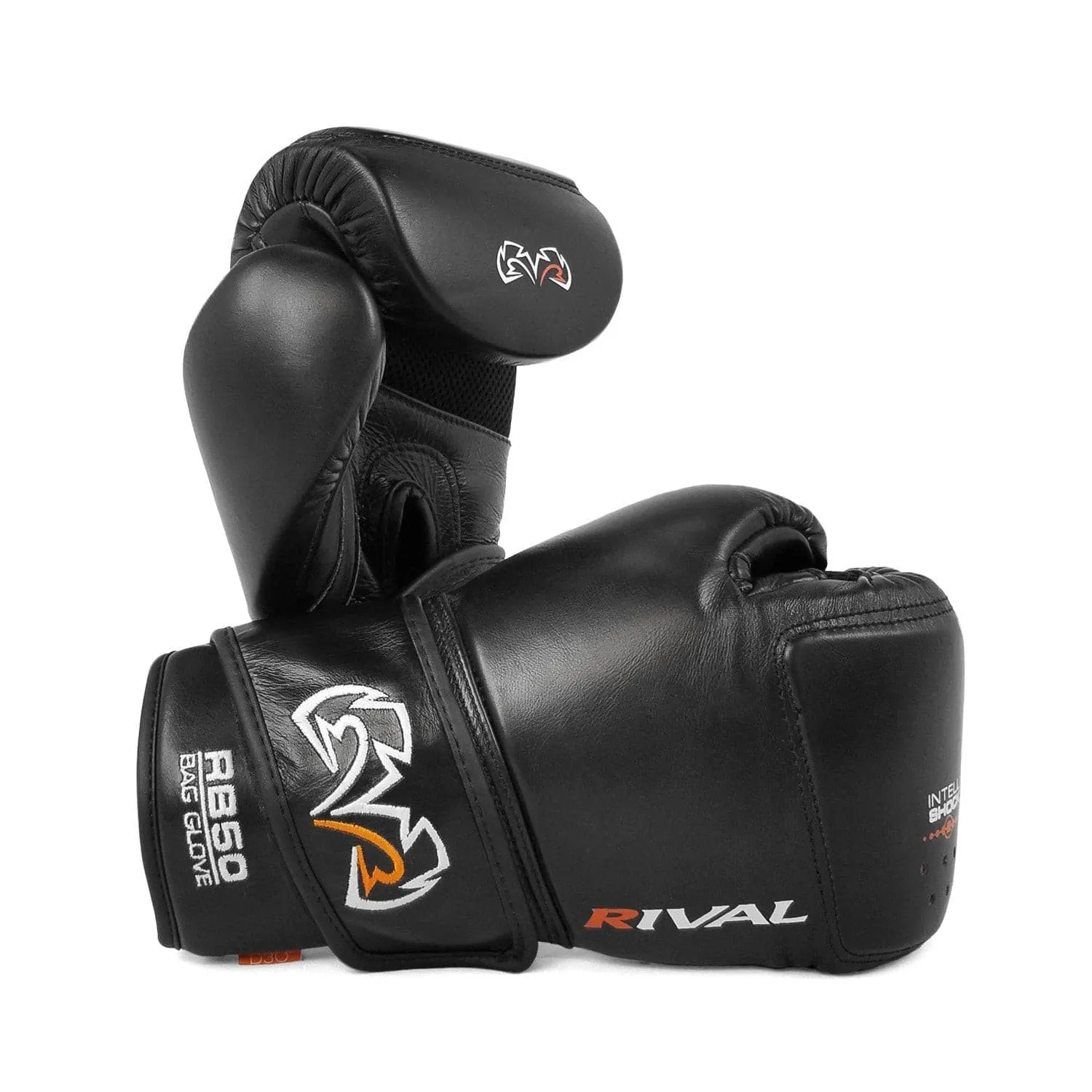 RIVAL RB50 INTELLI-SHOCK COMPACT BAG GLOVES - BLACK