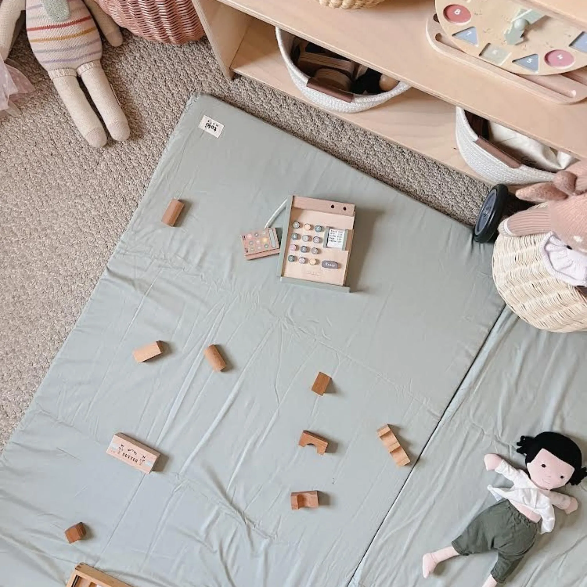 Sage   Breeze Organic Cotton Mat