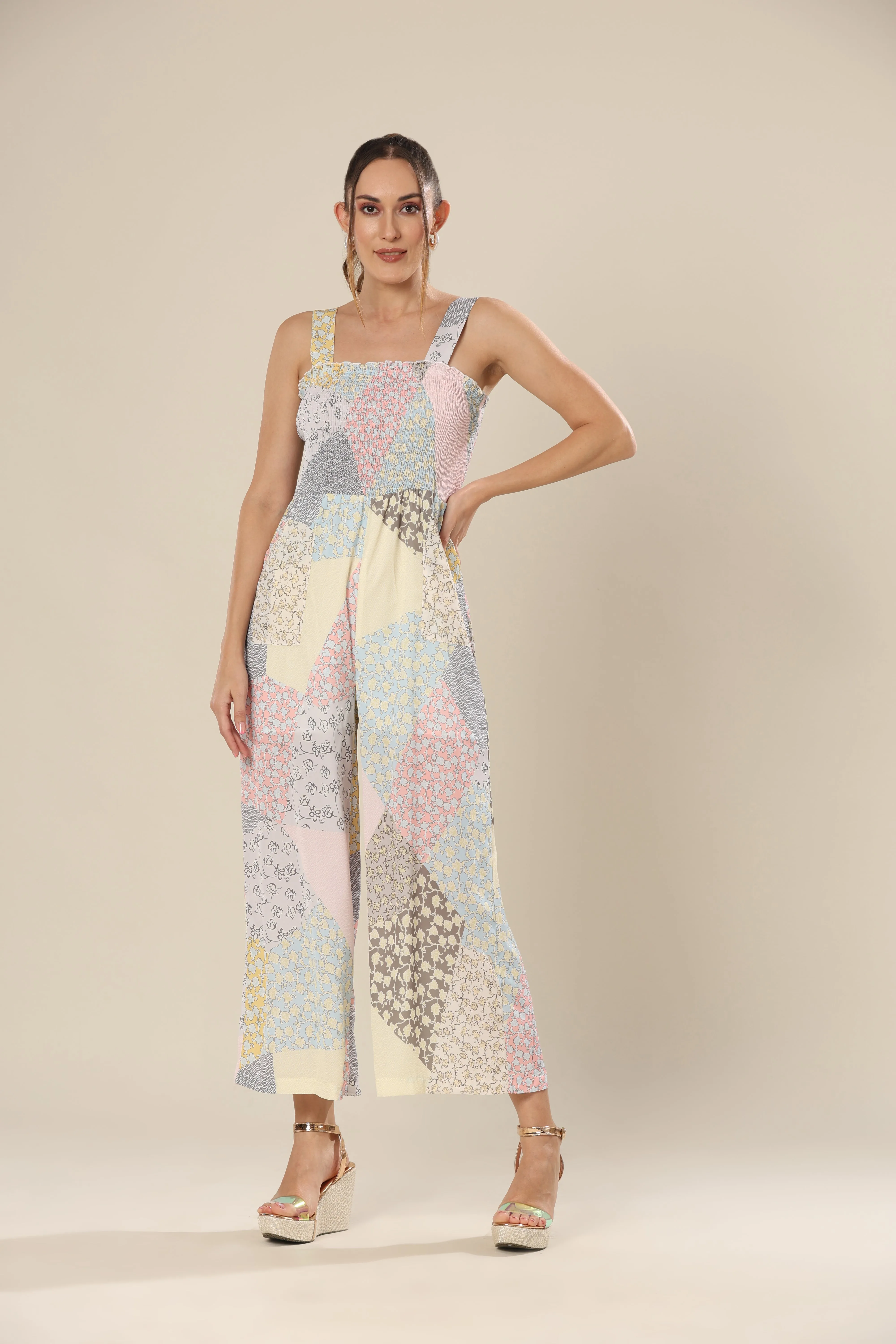Serene Pastel Delight Jumpsuit
