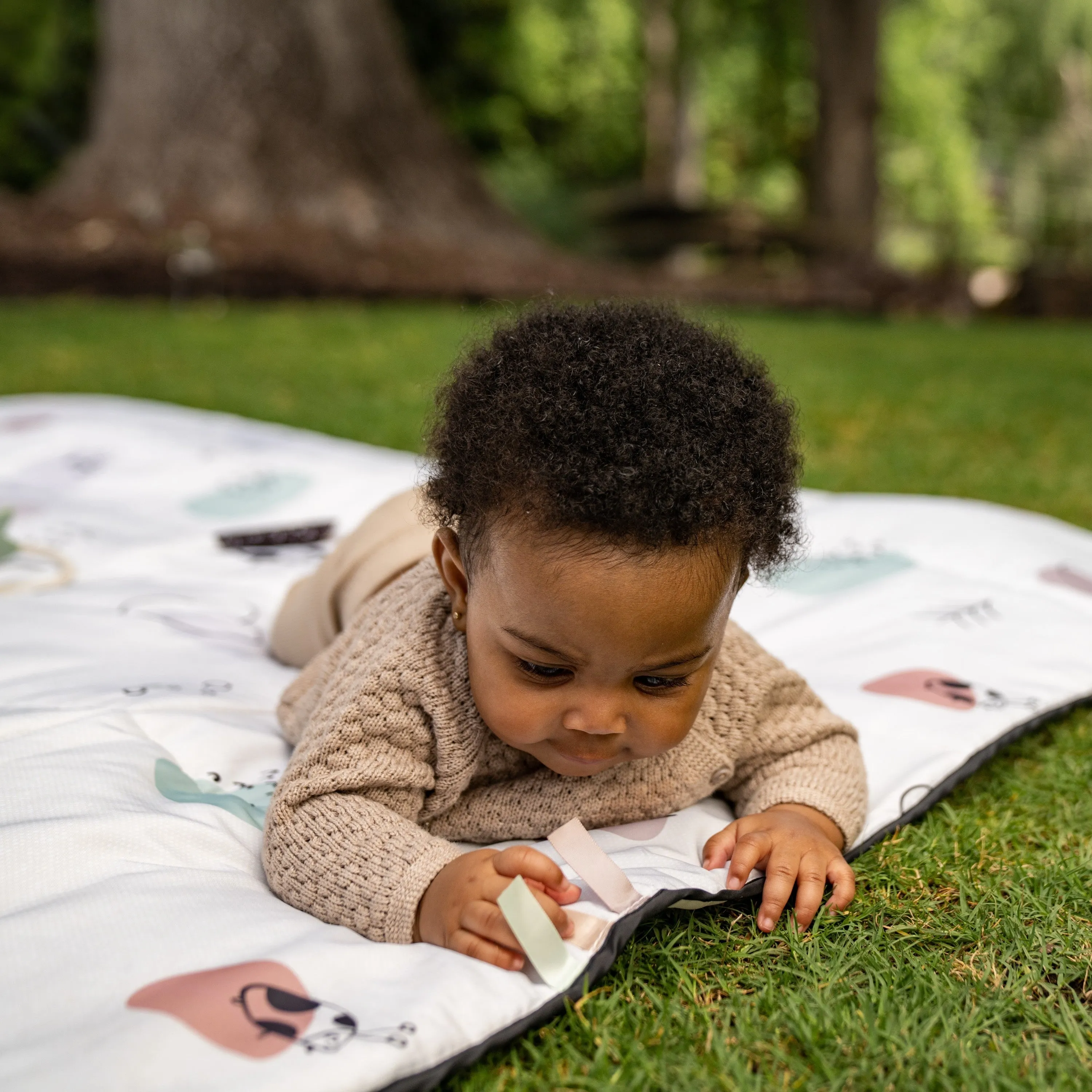 Tiny Love XL Outdoor Mat | Black & White Dcor Collection